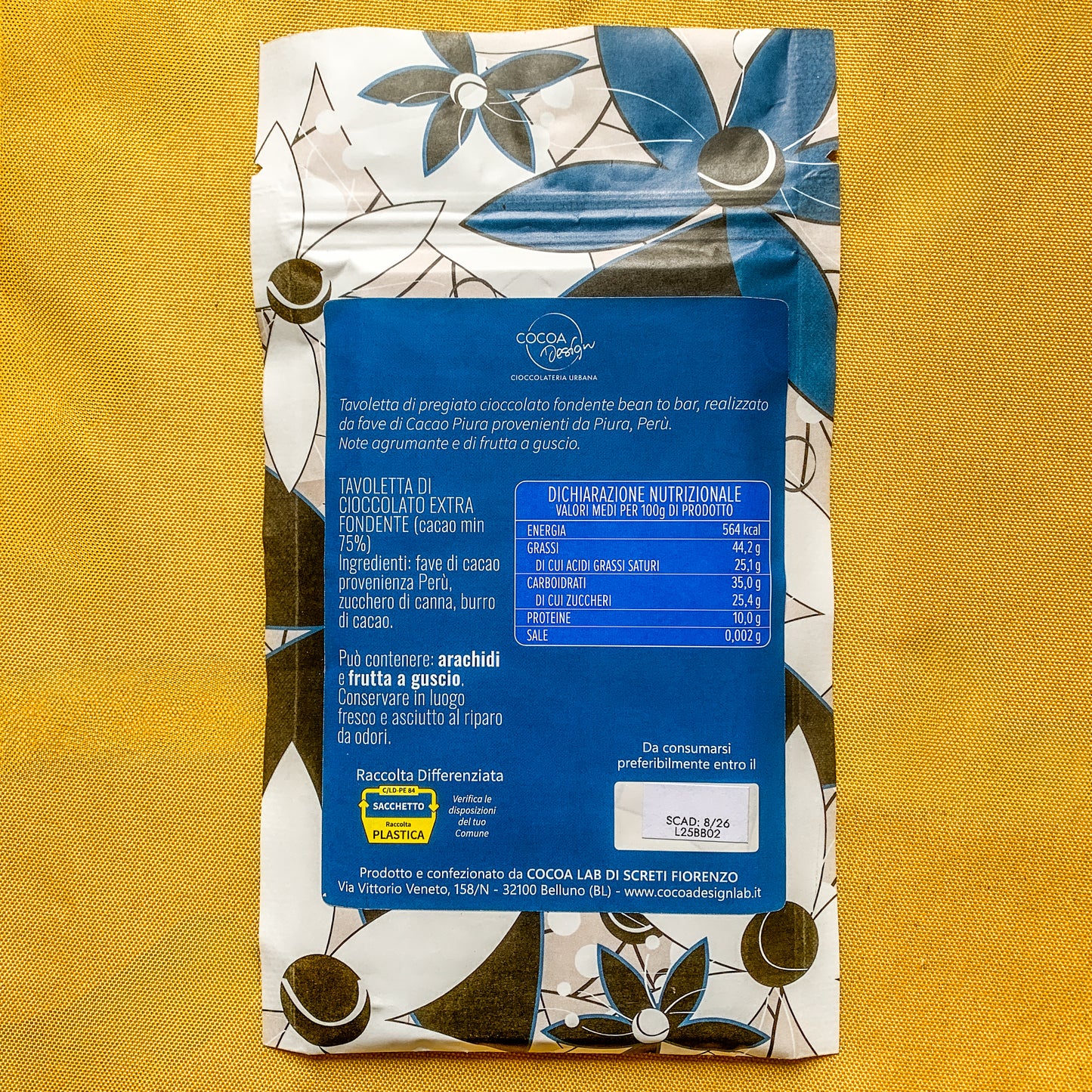 Piura 75% - Cioccolato Fondente Bean to Bar