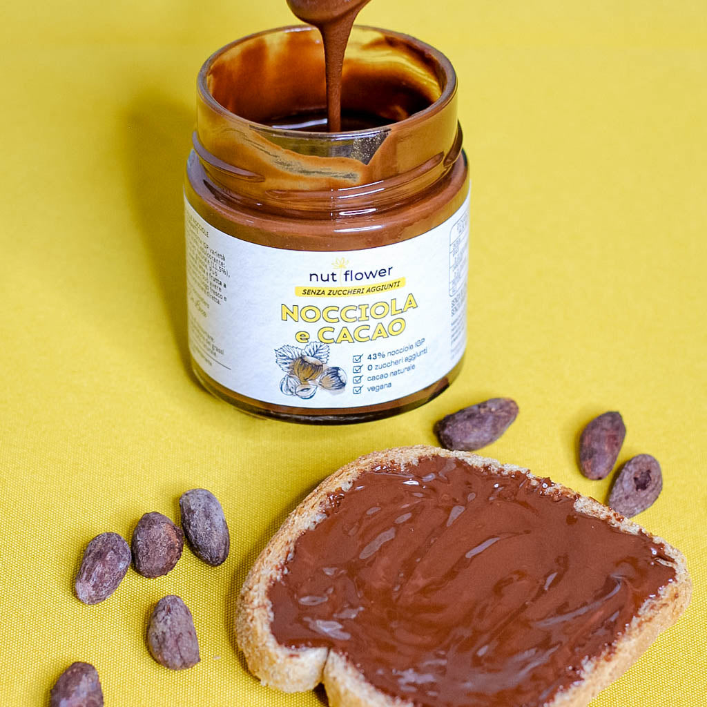 Crema Nocciola 43% e Cacao - Senza Zuccheri Aggiunti