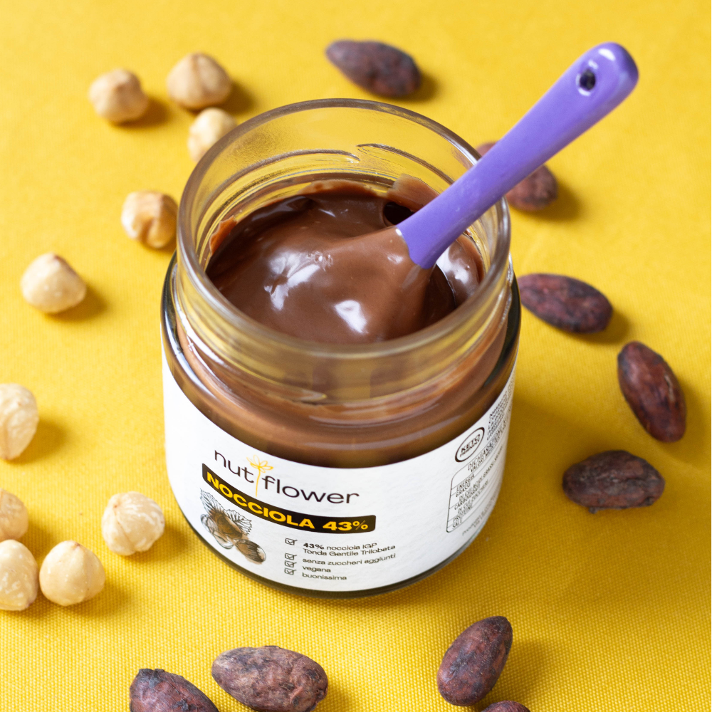 Crema 43% Nocciola e Cacao - Senza zuccheri aggiunti