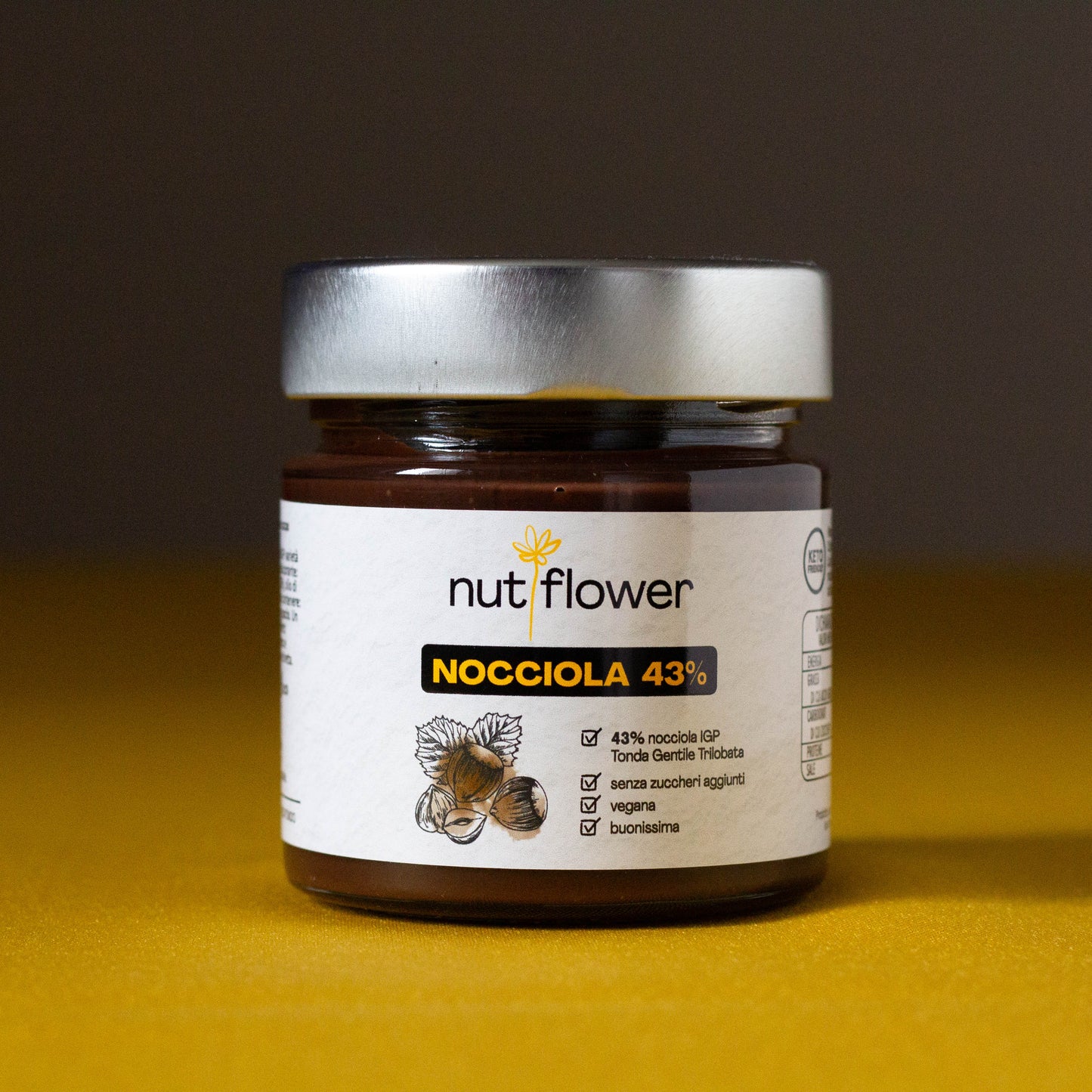 Crema 43% Nocciola e Cacao - Senza zuccheri aggiunti