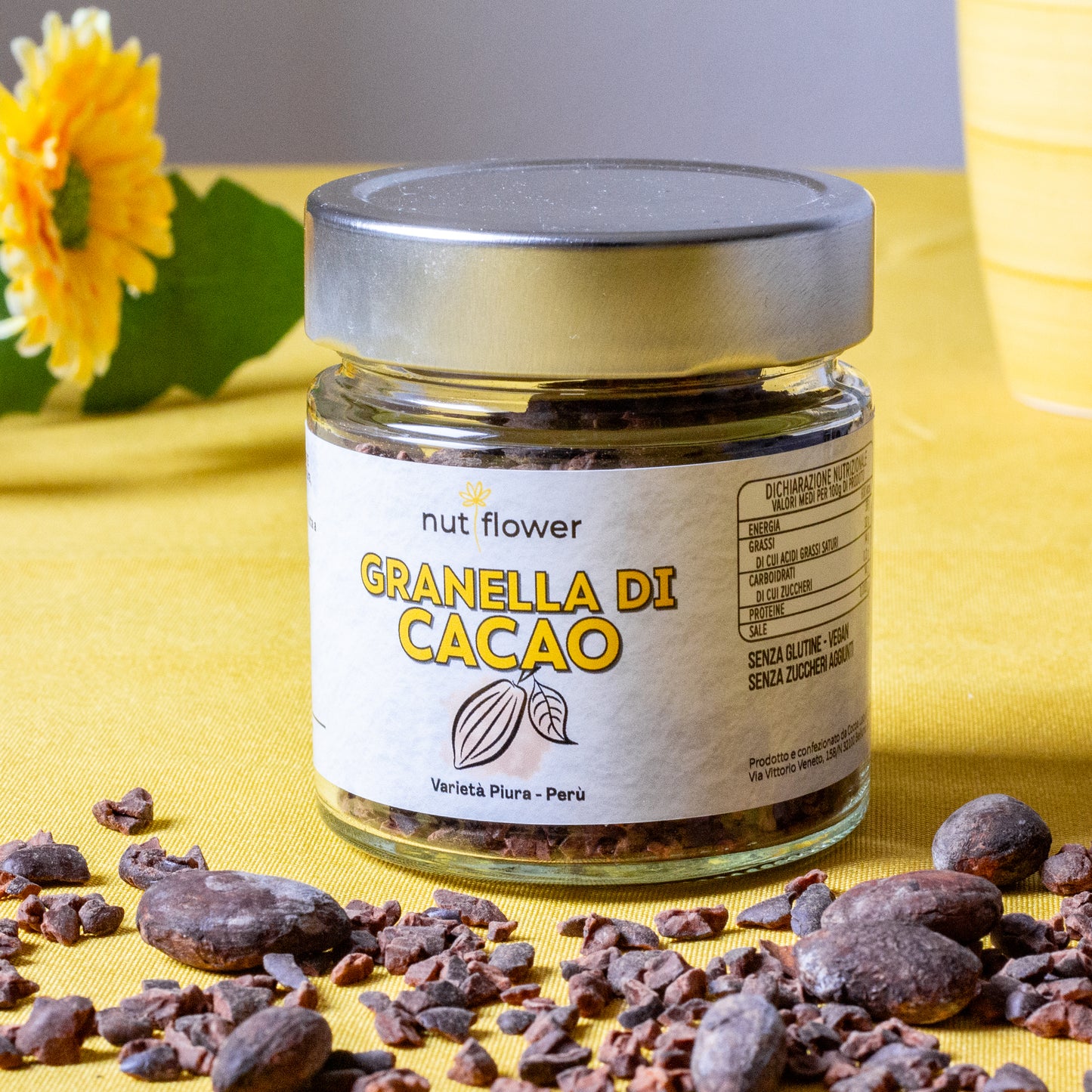 Granella di cacao peruviano