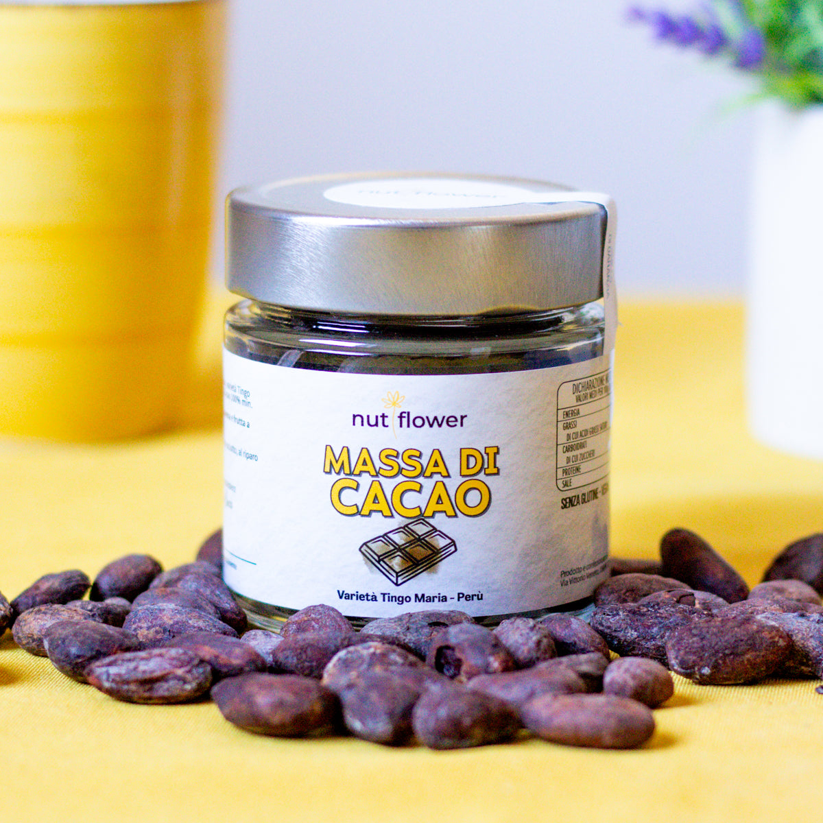 Pepite di massa di cacao