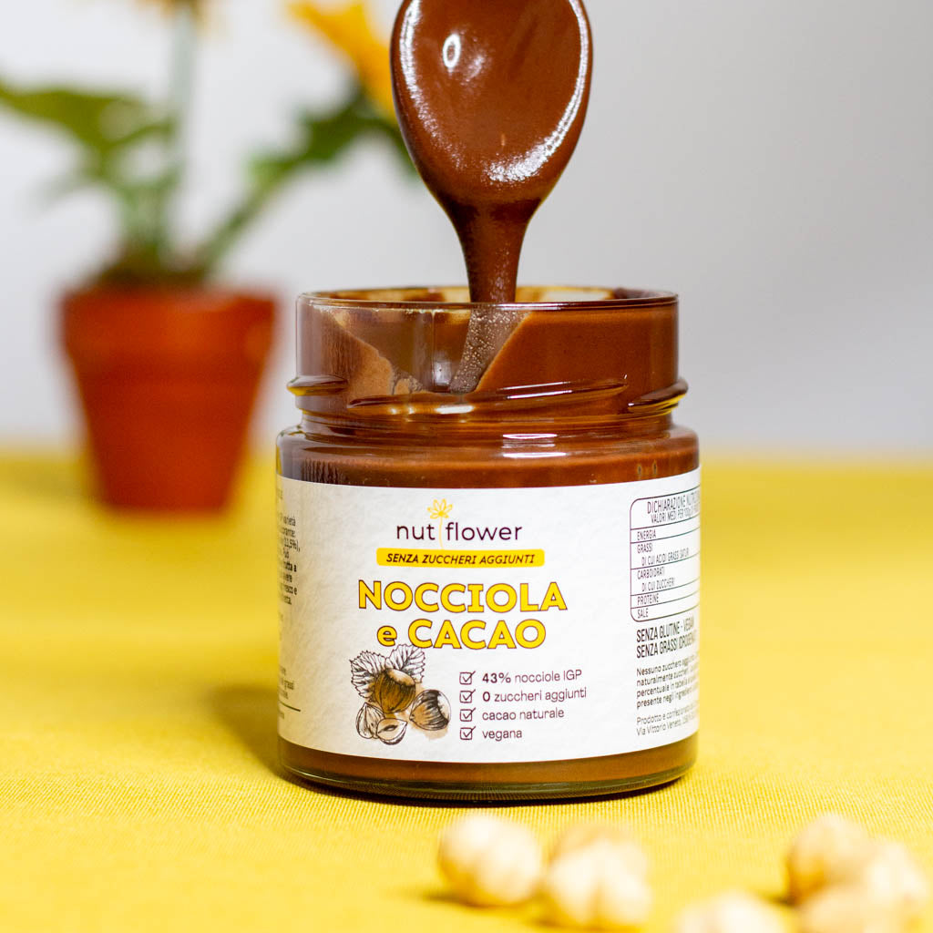 Crema Nocciola 43% e Cacao - Senza Zuccheri Aggiunti