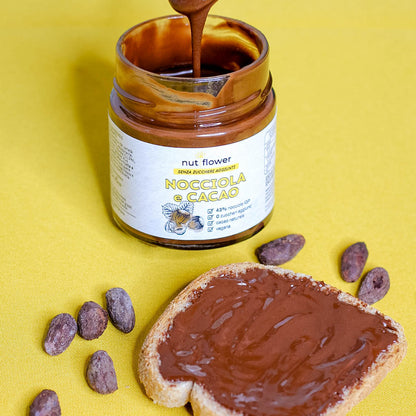 Crema Nocciola 43% e Cacao - Senza Zuccheri Aggiunti