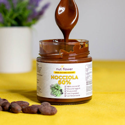 Crema Nocciola 60% e Cacao - Con Inulina